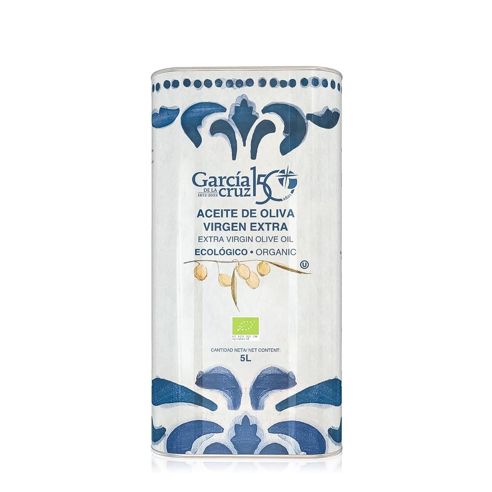García de la Cruz Bio natives Olivenöl extra (Aceite de Oliva Virgen Extra Ecológico) in der 5-Liter-Dose, Produktbild