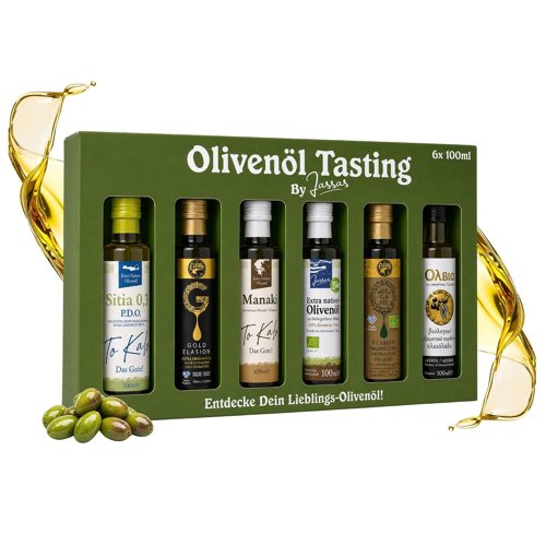 Jassas Olivenöl Tasting Set – Produktbild bei Amazon