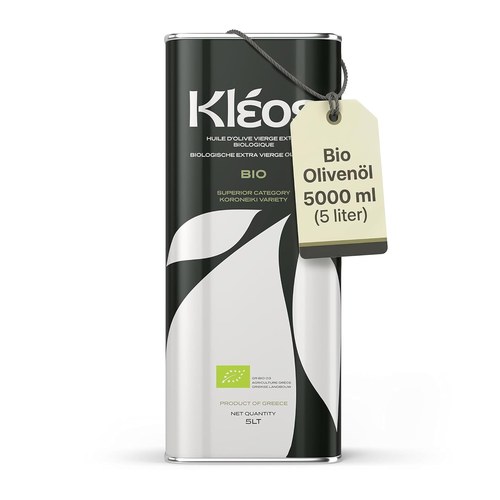 Kleos Bio natives Olivenöl extra, 5-Liter-Kanister, Produktbild