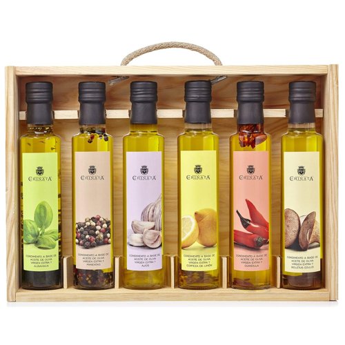 La Chinata Olivenöl Geschenkset, 6 aromatisierte Öle – Produktbild bei Amazon
