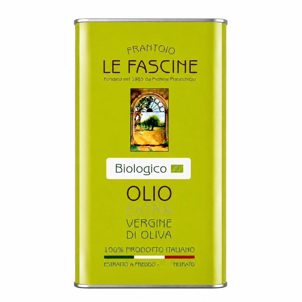 Le Fascine Bio natives Olivenöl extra Peranzana in der 5-Liter-Dose, Produktbild