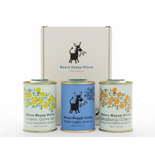 Naxos Happy Olives Griechisches Olivenöl Probierset – Produktbild bei Amazon
