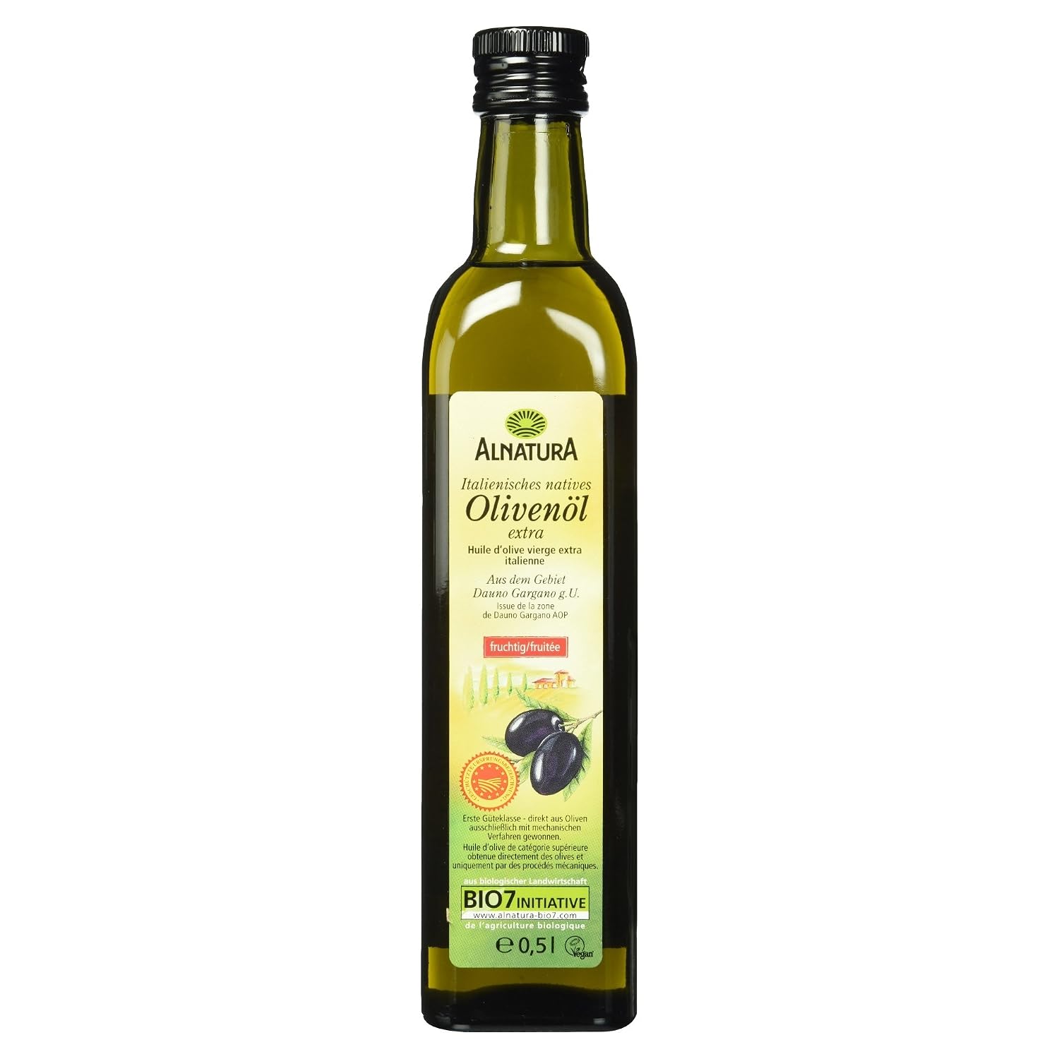 Alnatura Bio Italienisches Olivenöl 500 ml – Produktbild bei Amazon