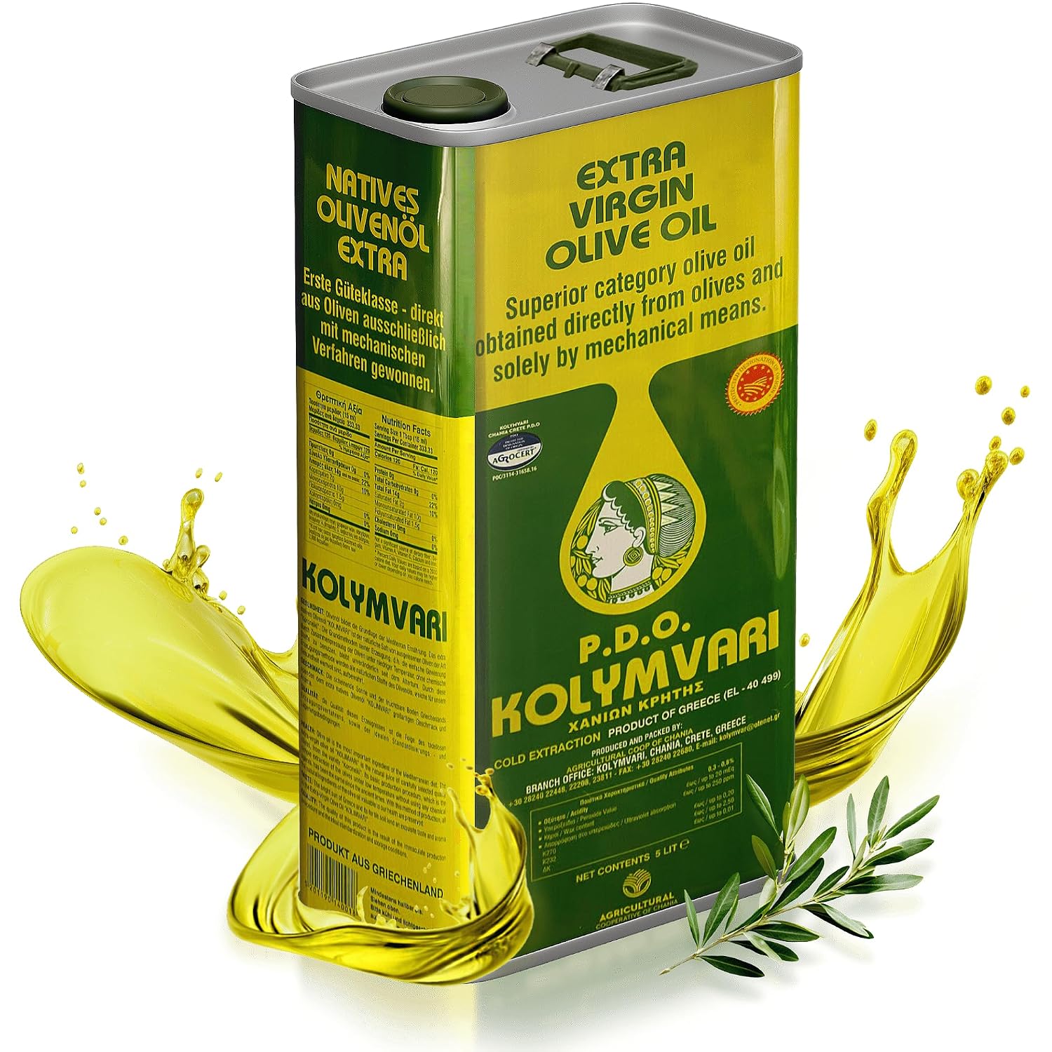 Kolymvari Mihelakis g.U. Olivenöl 5 l – Produktbild bei Amazon