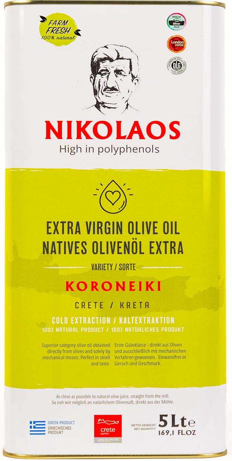 Nikolaos Olivenöl aus Kreta 5 l – Produktbild bei Amazon