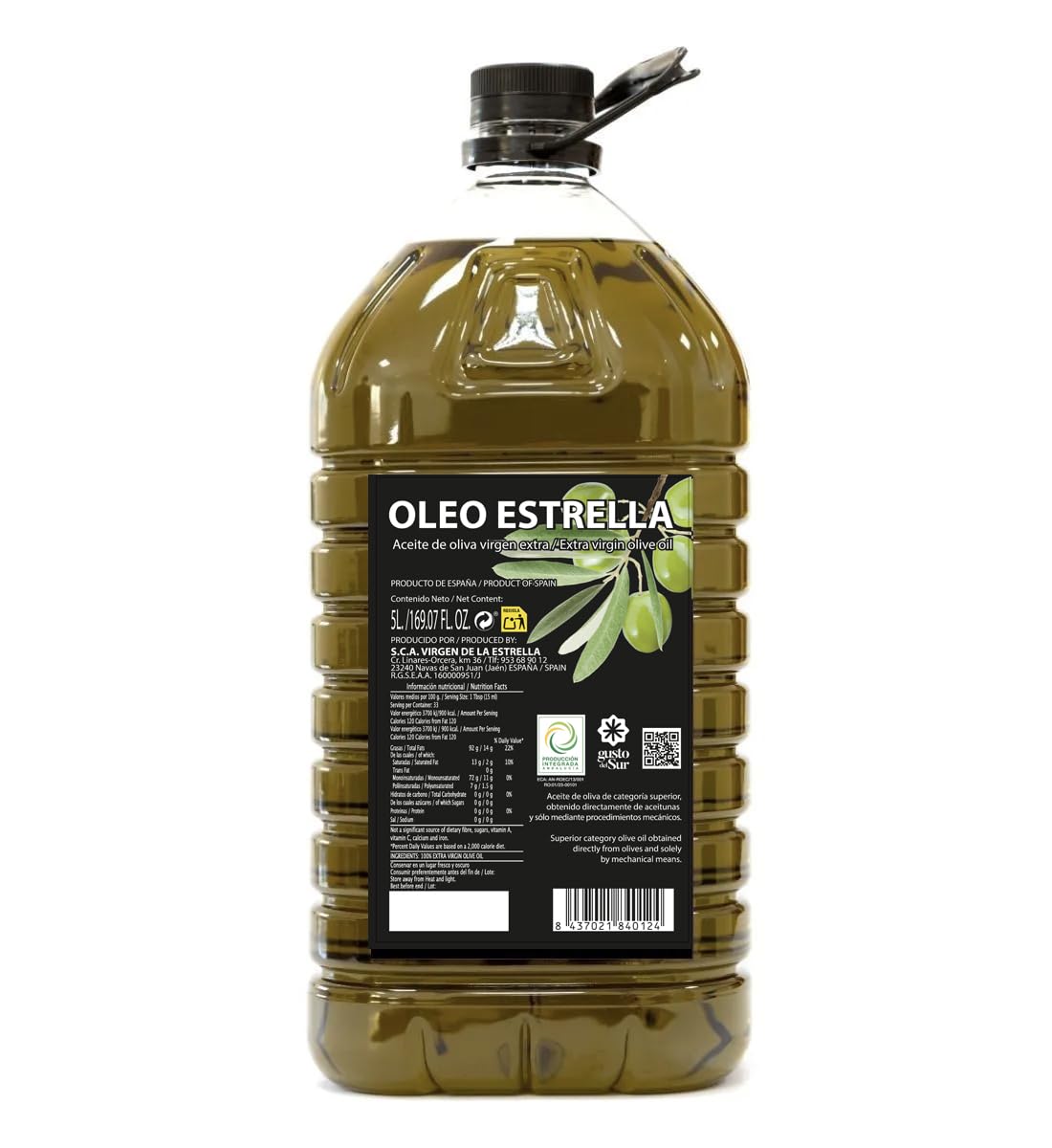 Oleo Estrella Picual Olivenöl 5 l – Produktbild bei Amazon