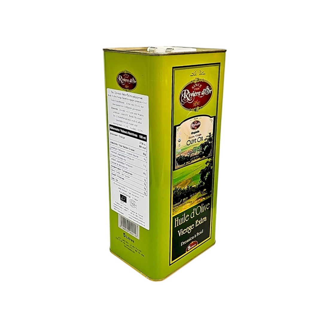 Rivière D’Or Olivenöl aus Tunesien 5 l – Produktbild bei Amazon