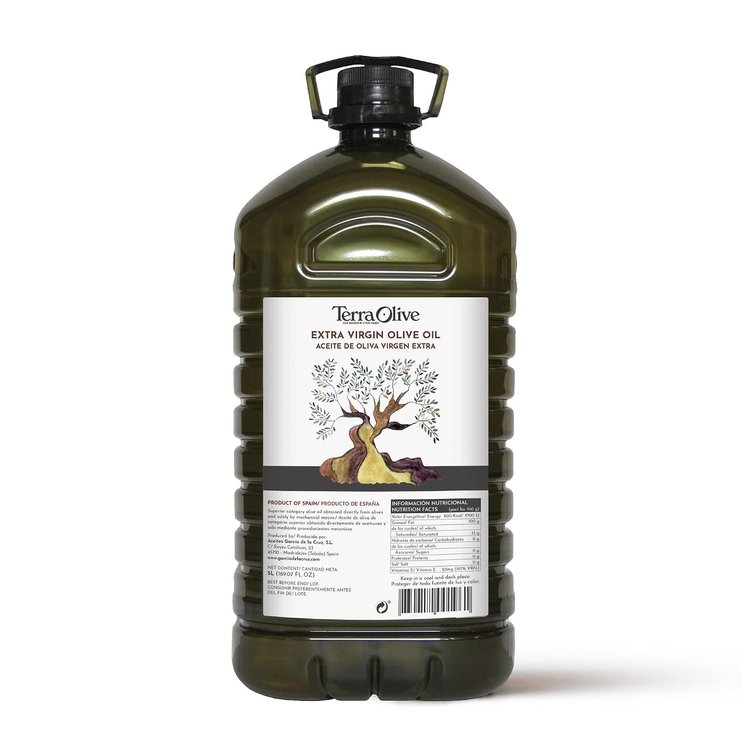 Terraolive Montes de Toledo Olivenöl 5 l – Produktbild bei Amazon