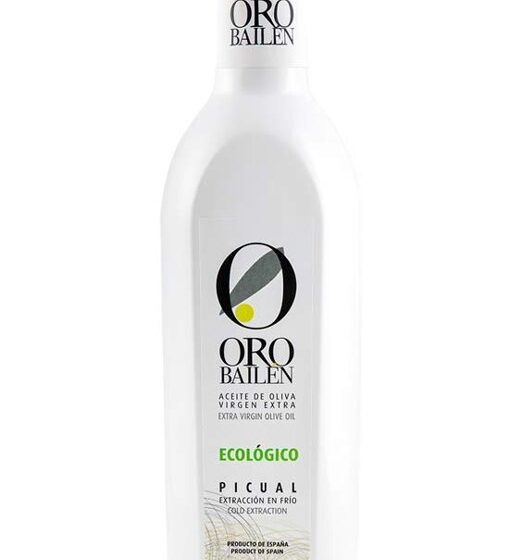 Oro Bailén Bio natives Olivenöl extra Picual in der 500-ml-Glasflasche, Produktbild