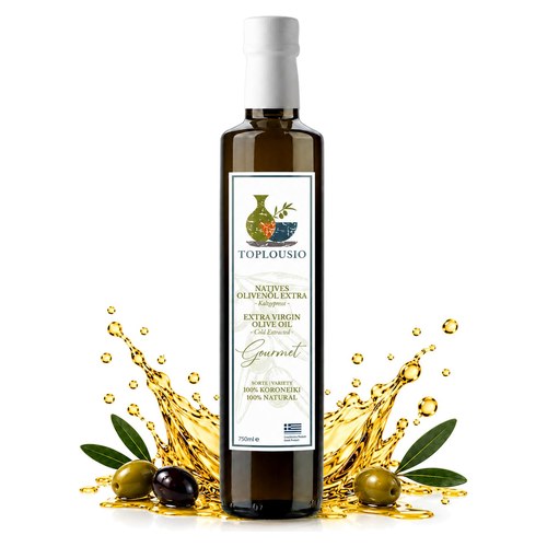 TOPLOUSIO Koroneiki natives Olivenöl extra 750 ml, Produktbild